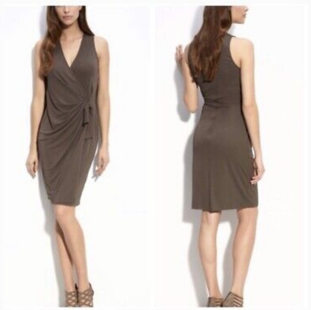🍁Elegant St. John Wrap Illusion Dress